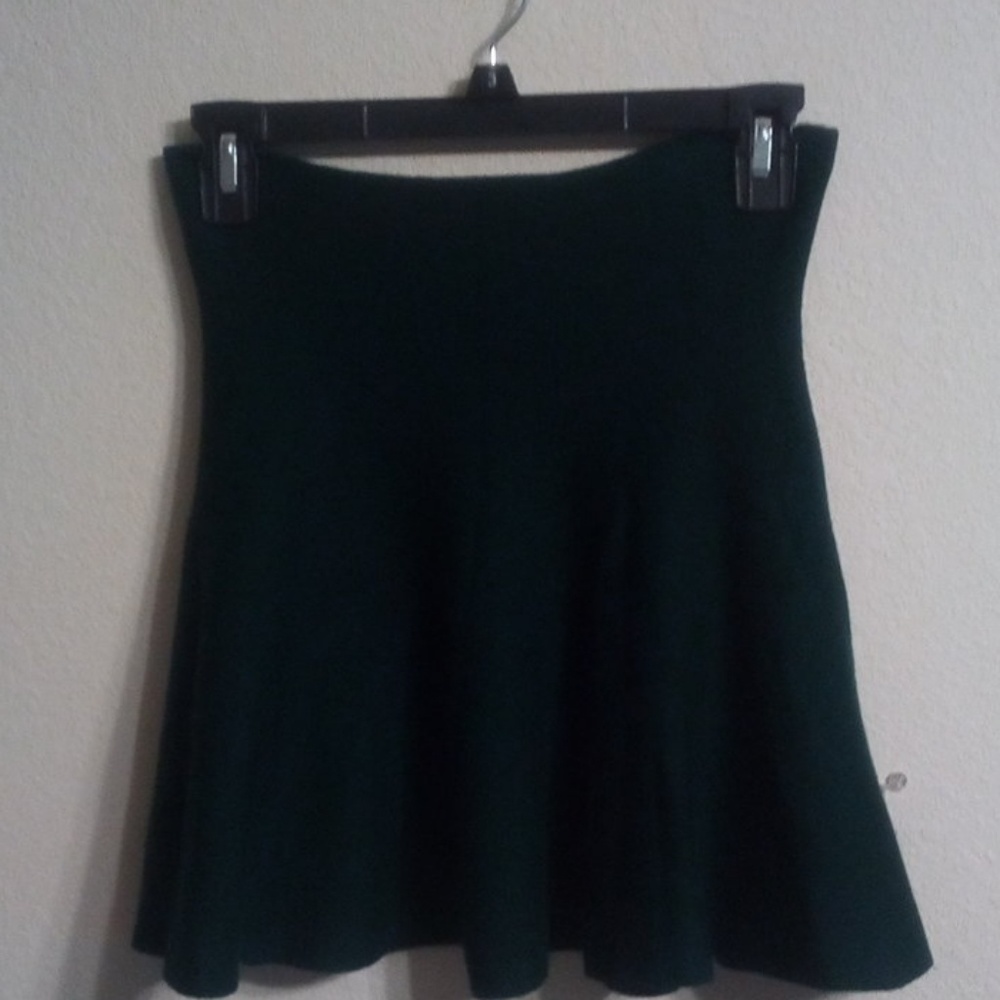 Dark green wet seal mini skirt